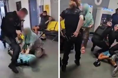 Video sjokkerer: Politimann sparker og tramper på hodet til mann